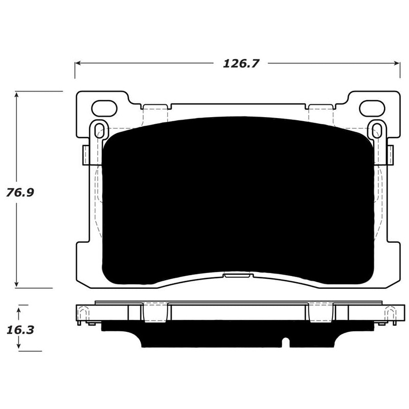 Porterfield Brake Pads for 2016 HYUNDAI EQUUS 5.0L