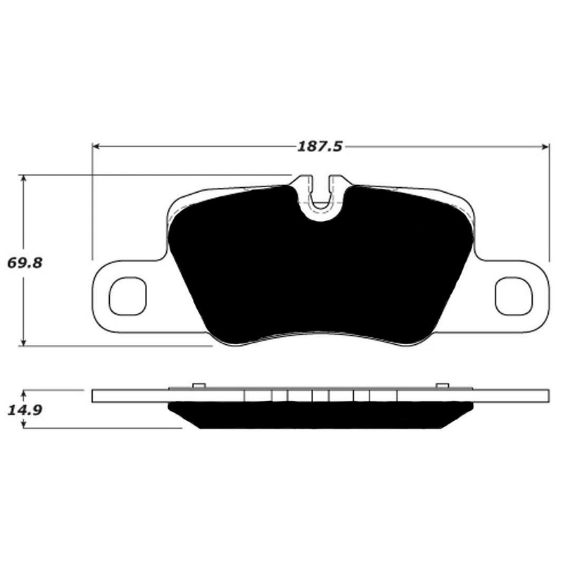 Porterfield Brake Pads for 2016 PORSCHE PANAMERA GTS- TURBO