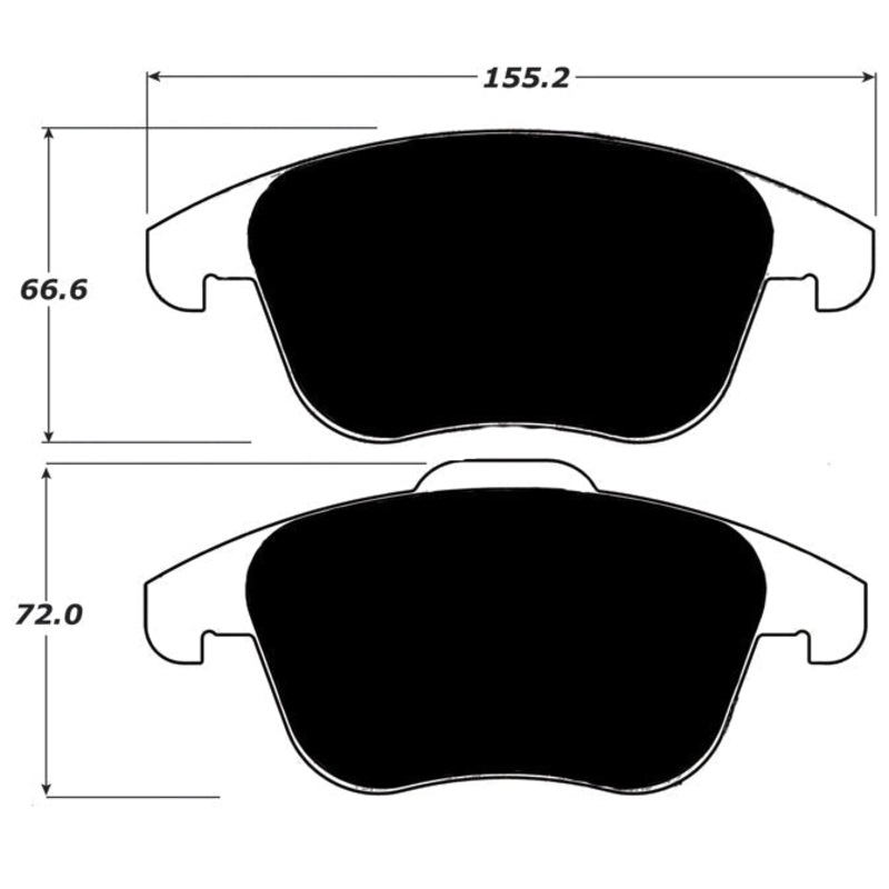 Porterfield Brake Pads for 2016 VOLKSWAGEN PASSAT