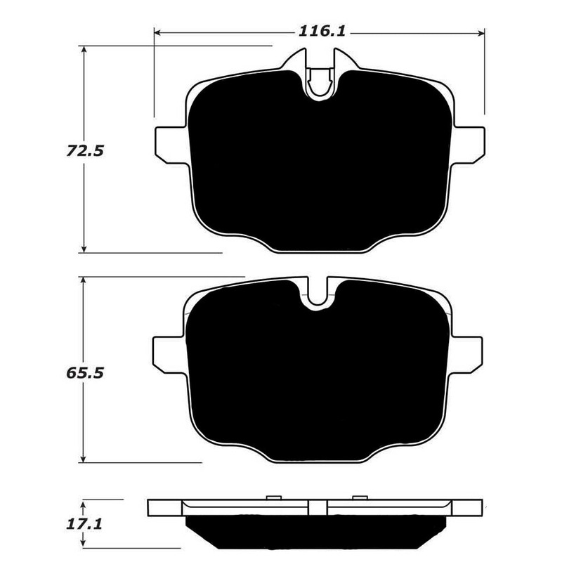 Porterfield Brake Pads for 2017 BMW M6 – w/ Iron Discs