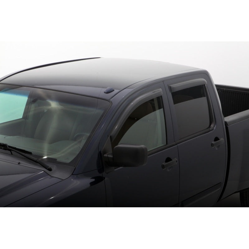 AVS 04-15 Nissan Titan Crew Cab Ventvisor Outside Mount Window Deflectors 4pc – Smoke