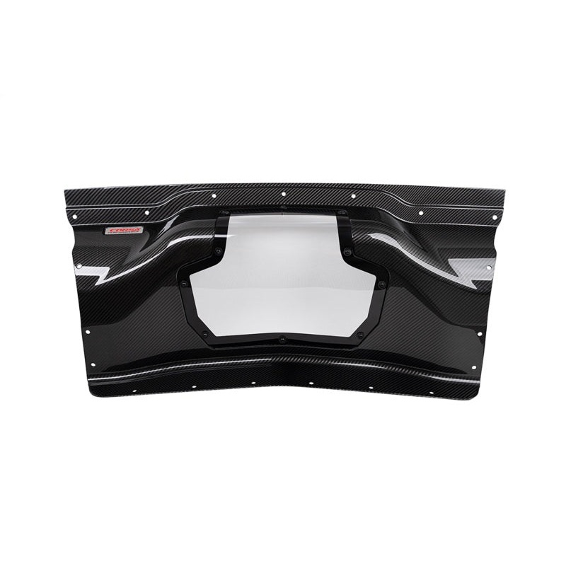 Corsa 2020+ Chevrolet Corvette C8/Z06 Carbon Fiber Air Intake Trunk Panel with Polycarbonate
