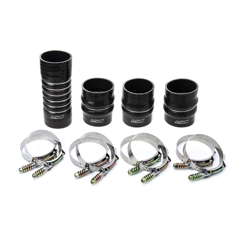 HPS High Temp Aramid Reinforced Silicone Intercooler Hose Boots Kit Dodge 2003-2007 Ram Pickup 5.9L Cummins Diesel