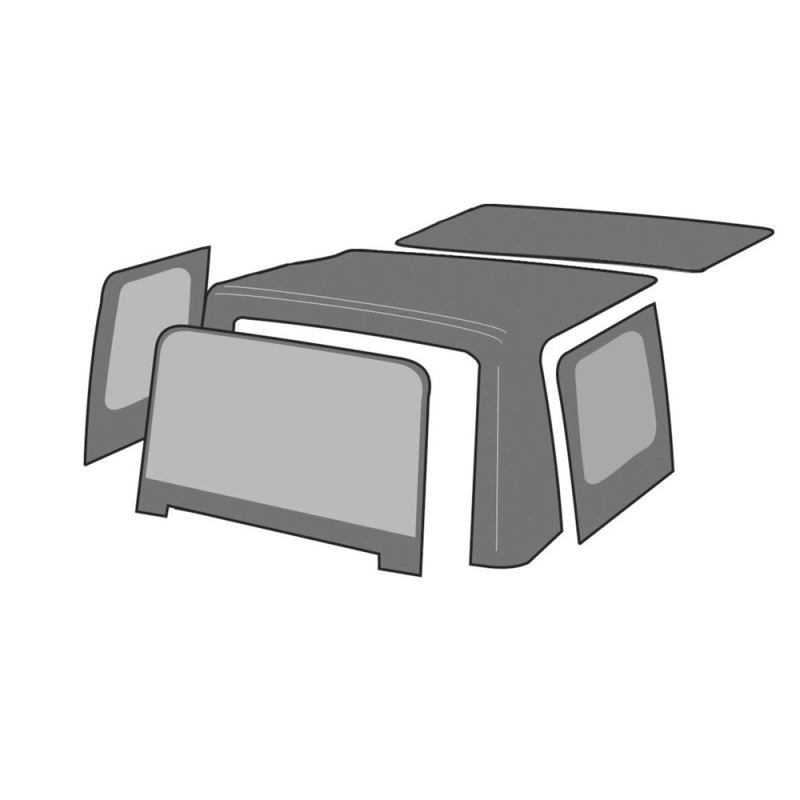 Rampage 1999-2004 Chevy Tracker Soft Top OEM Replacement – Black Diamond