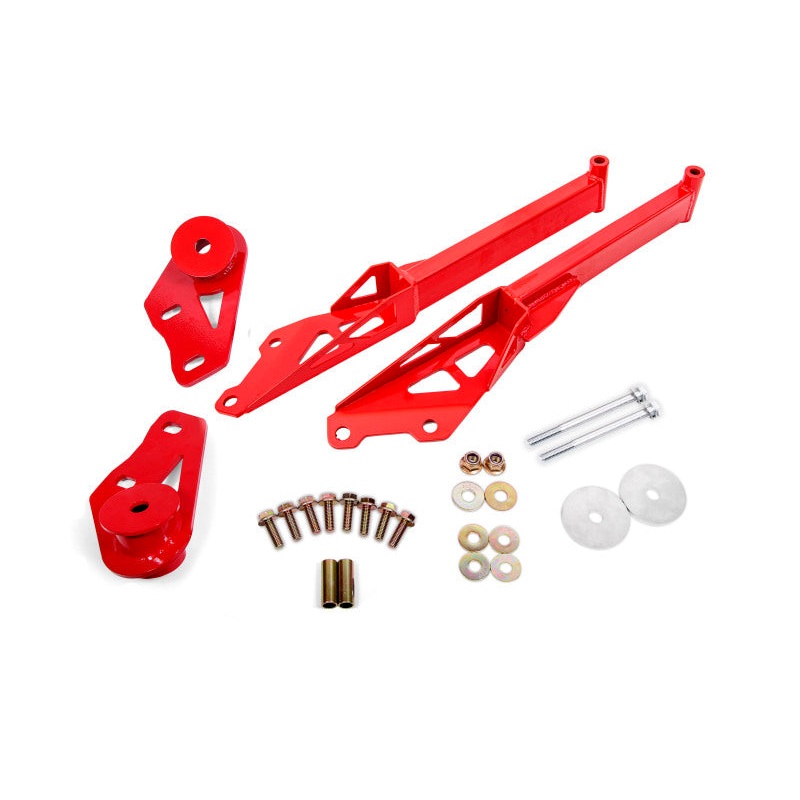BMR Suspension 15-18 Ford Mustang S550 IRS Subframe Support Brace (Red)