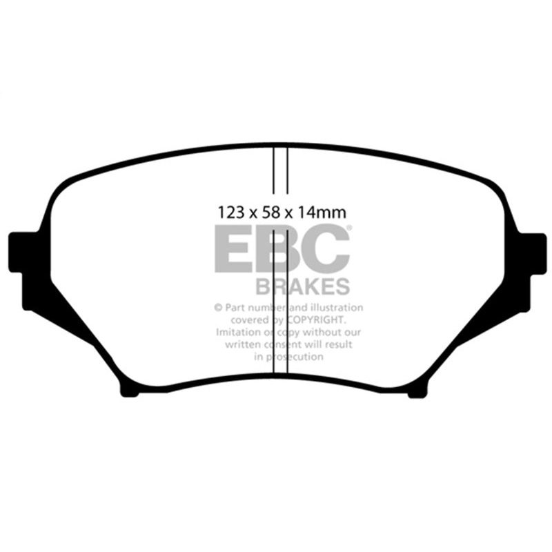 EBC 06-15 Mazda Miata MX5 2.0 Redstuff Front Brake Pads