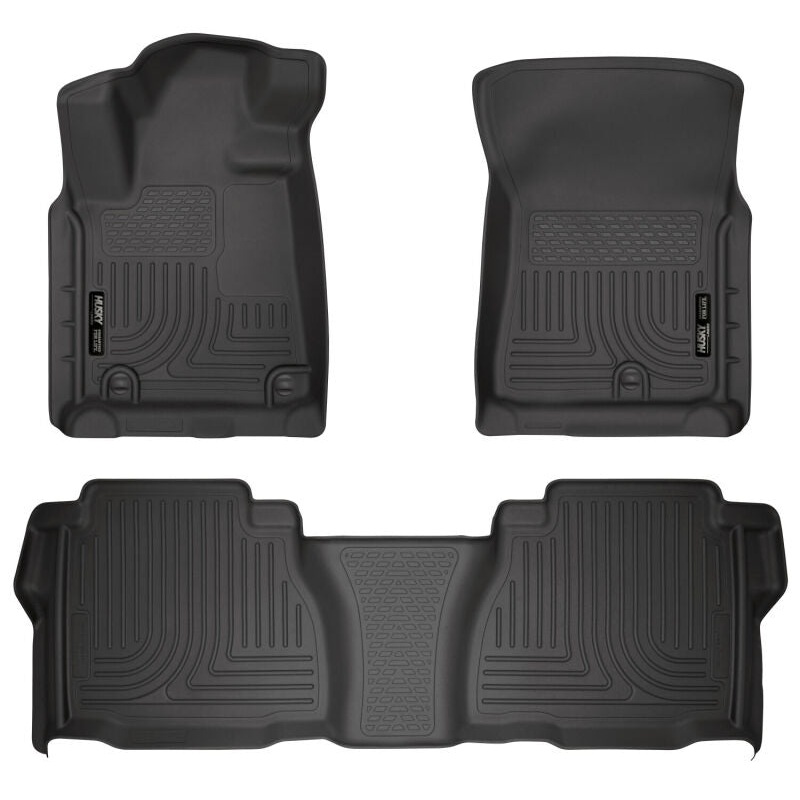 Husky Liners 14 Toyota Tundra Weatherbeater Black Front & 2nd Seat Floor Liners