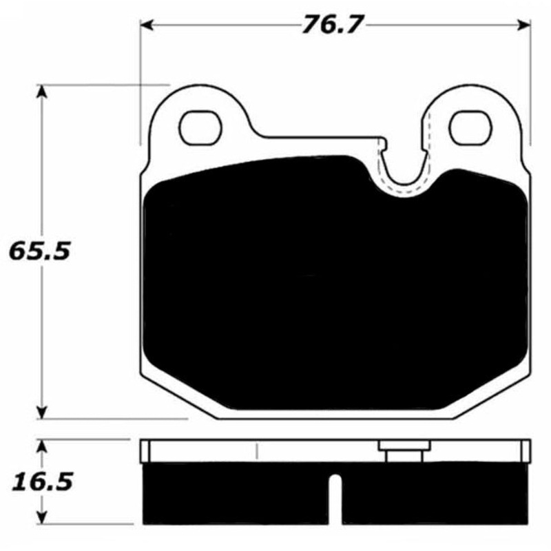 Porterfield Brake Pads for 1975 LOTUS ESPRIT ATE Caliper