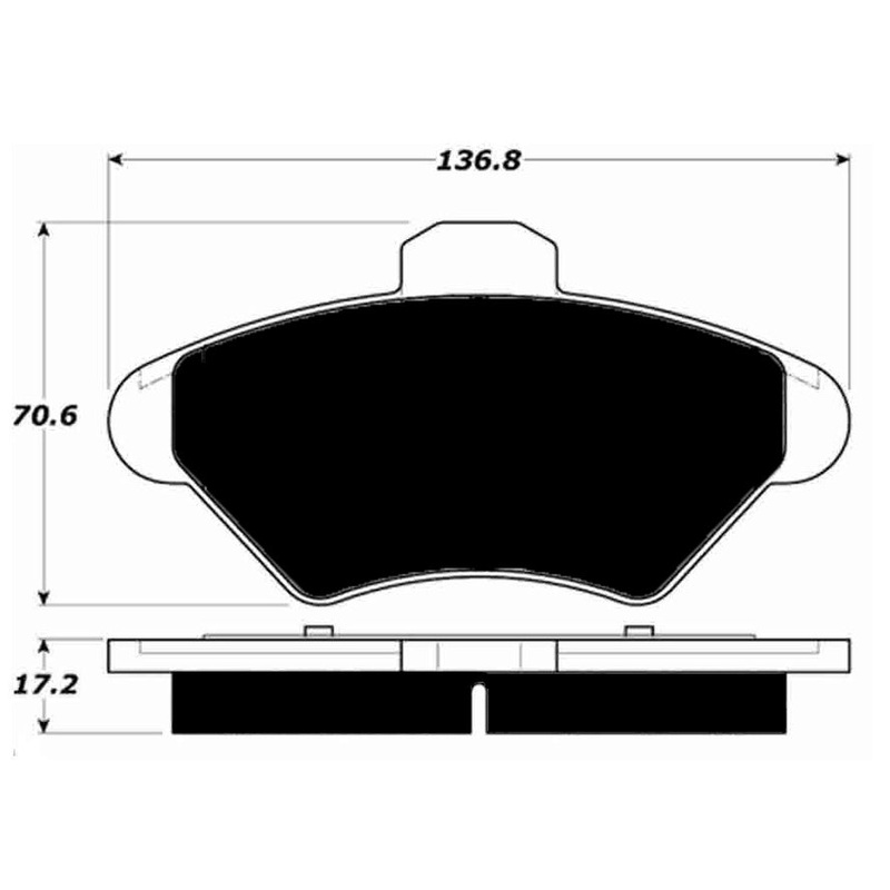Porterfield Brake Pads for 1995 FORD THUNDERBIRD R/Disc