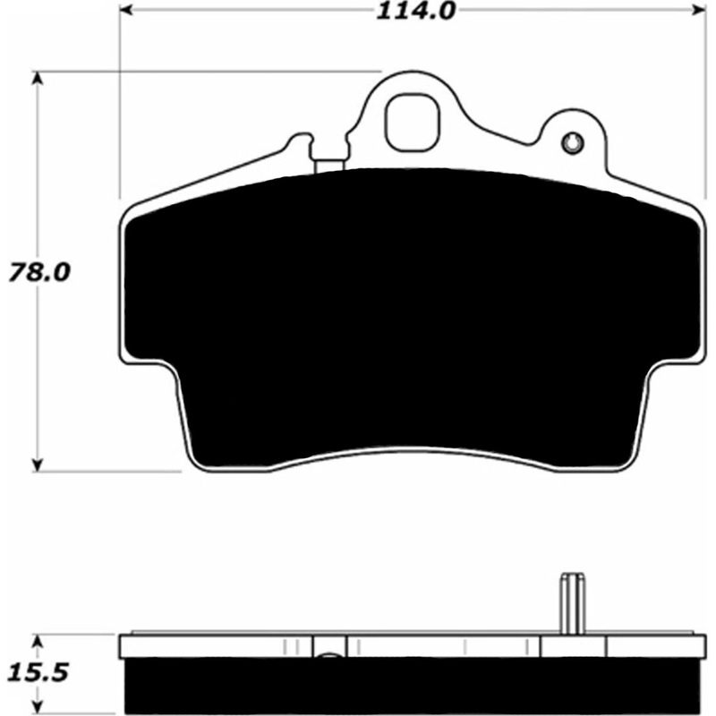 Porterfield Brake Pads for 2006 PORSCHE Boxster