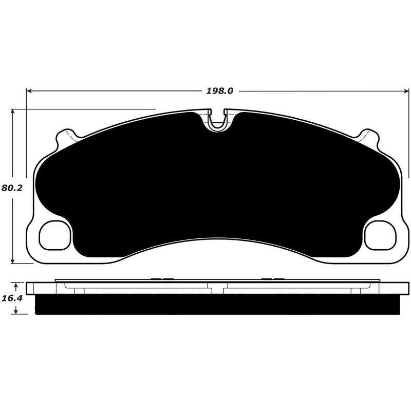 Porterfield Brake Pads for 2014 PORSCHE 911 Turbo w/Iron Discs