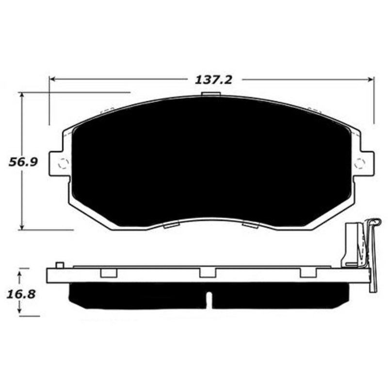 Porterfield Brake Pads for 2014 SUBARU IMPREZA WAGON