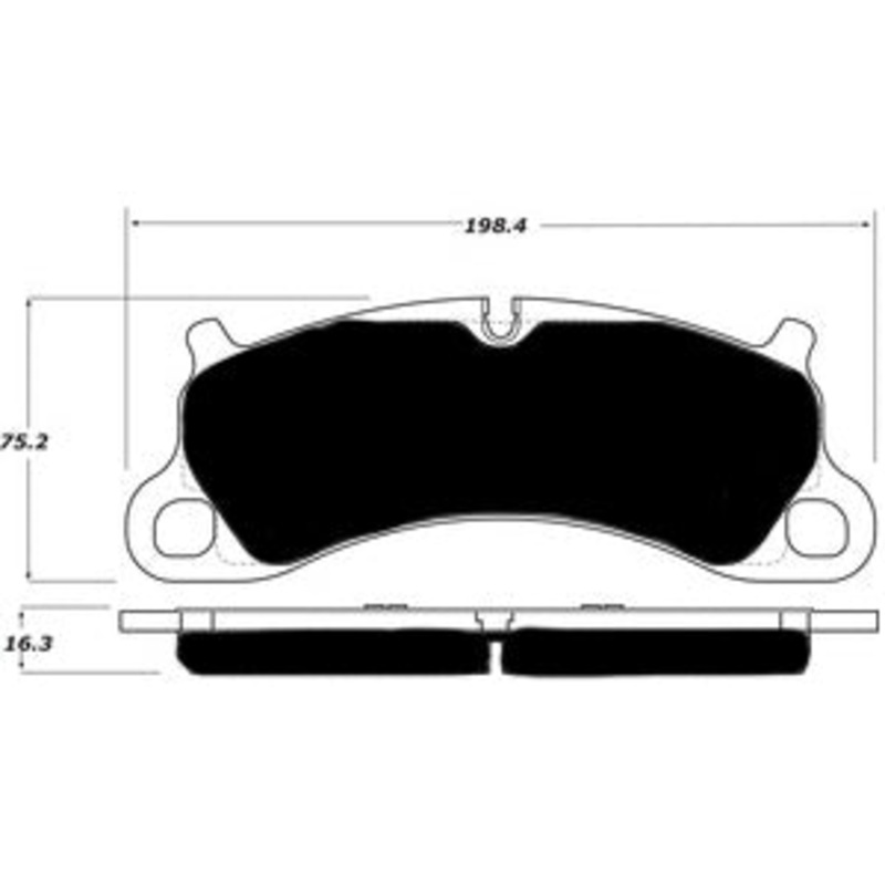 Porterfield Brake Pads for 2015 PORSCHE 911 GTS w/Iron Discs