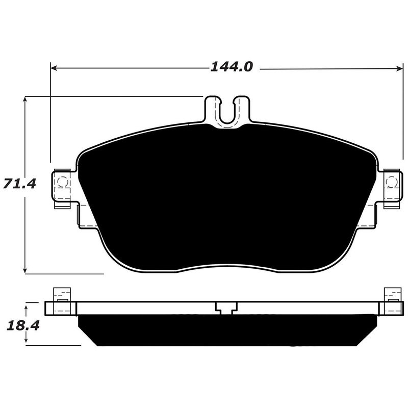 Porterfield Brake Pads for 2016 MERCEDES-BENZ B250E
