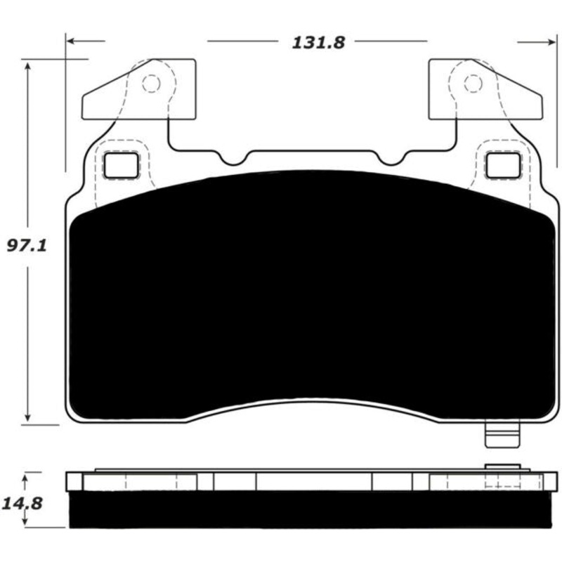 Porterfield Brake Pads for 2017 CHEVROLET CAMARO SS Brembo 4 Piston