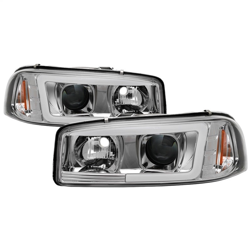 Spyder GMC Sierra 1500/2500/3500 99-06 V2 Projector Headlights – DRL – Chrome PRO-YD-CDE00V2-LB-C