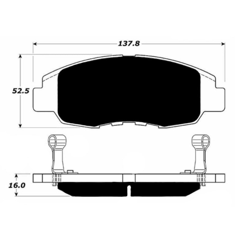 Porterfield Brake Pads for 1997 HONDA CIVIC Sedan EX