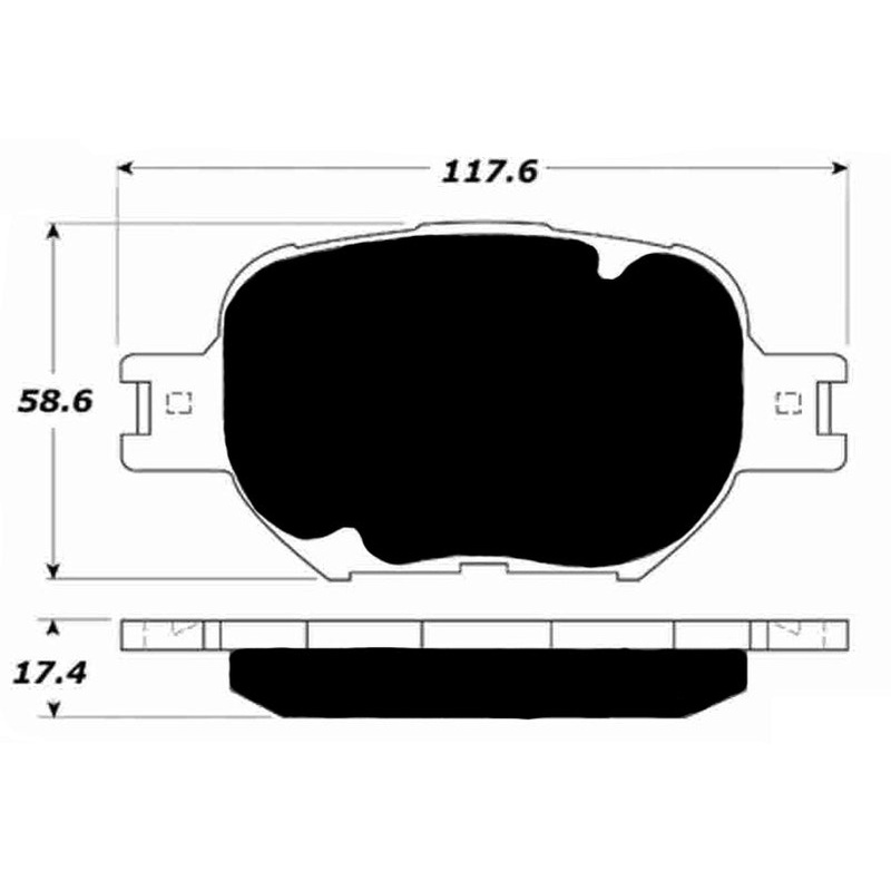 Porterfield Brake Pads for 2001 TOYOTA CELICA GT