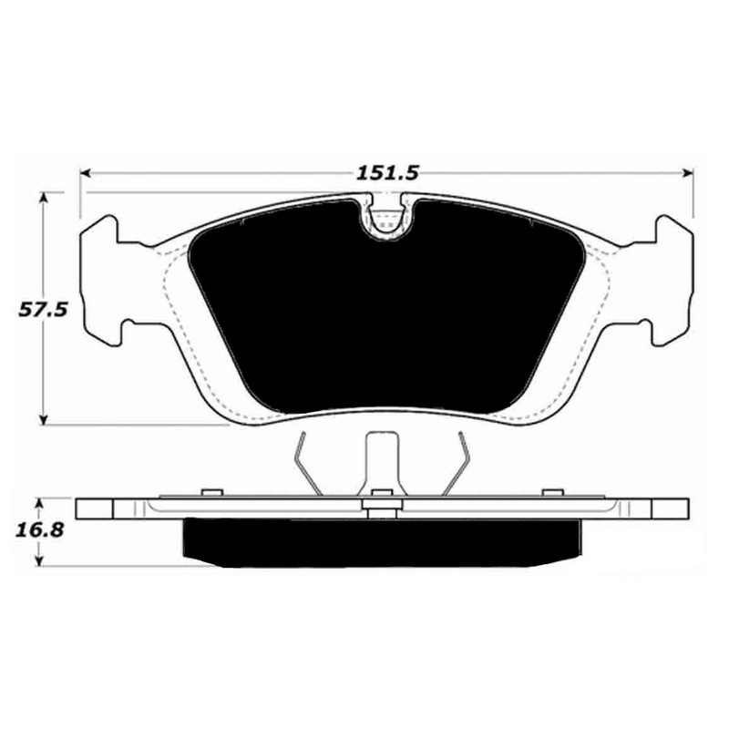 Porterfield Brake Pads for 2007 BMW 325 Series E46