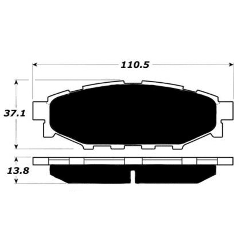 Porterfield Brake Pads for 2007 SUBARU OUTBACK 2.5i