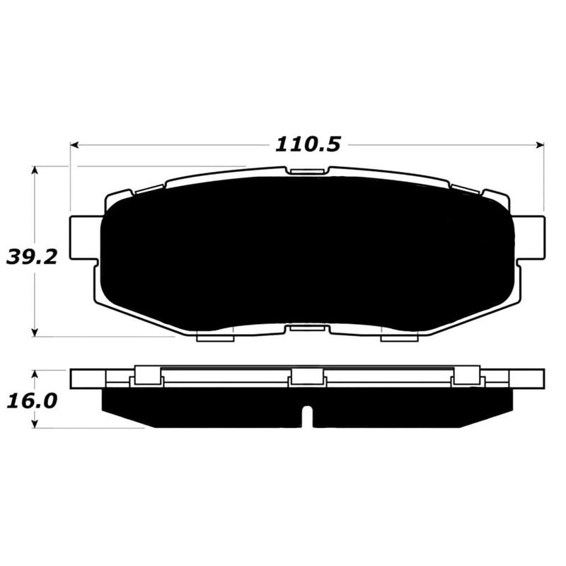 Porterfield Brake Pads for 2012 SUBARU OUTBACK WAGON 3.6R