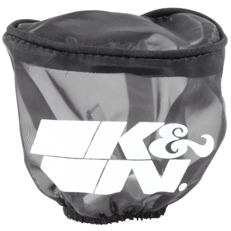 K&N Air Filter Wrap Black Oval Tapered 3.75in Base I/S Width x 2.5in Top I/S Width x 2.75in H