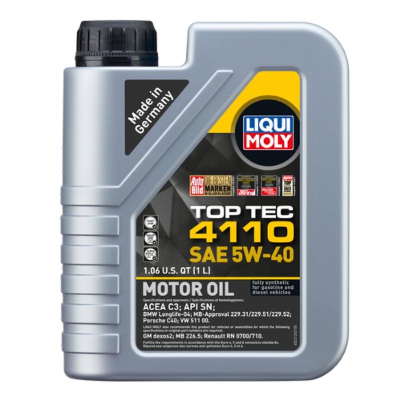 LIQUI MOLY 1L Top Tec 4110 Motor Oil SAE 5W40