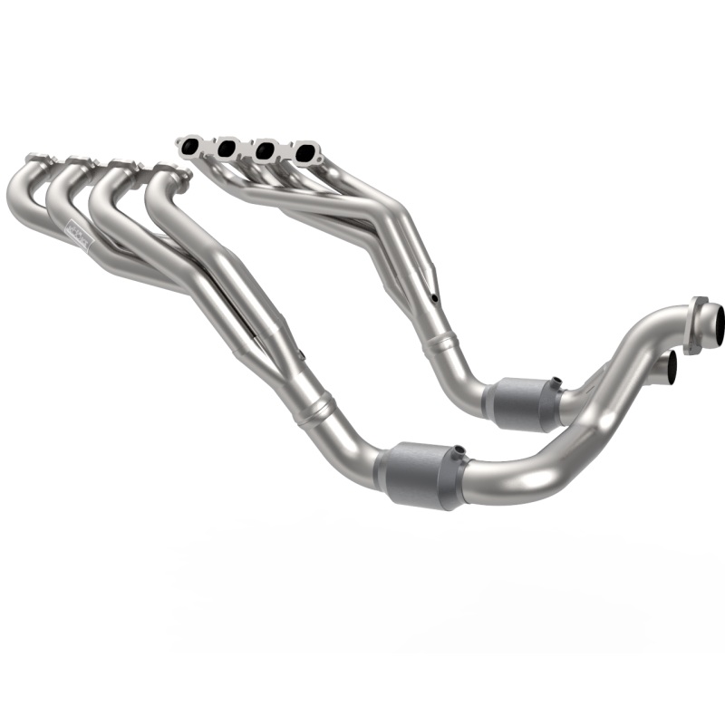 Kooks 20-22 Ford F250 7.3L V8 / Ford F350 7.3L V8 1-7/8in x 3in SS Headers w/ H.O. Green Catted Conn