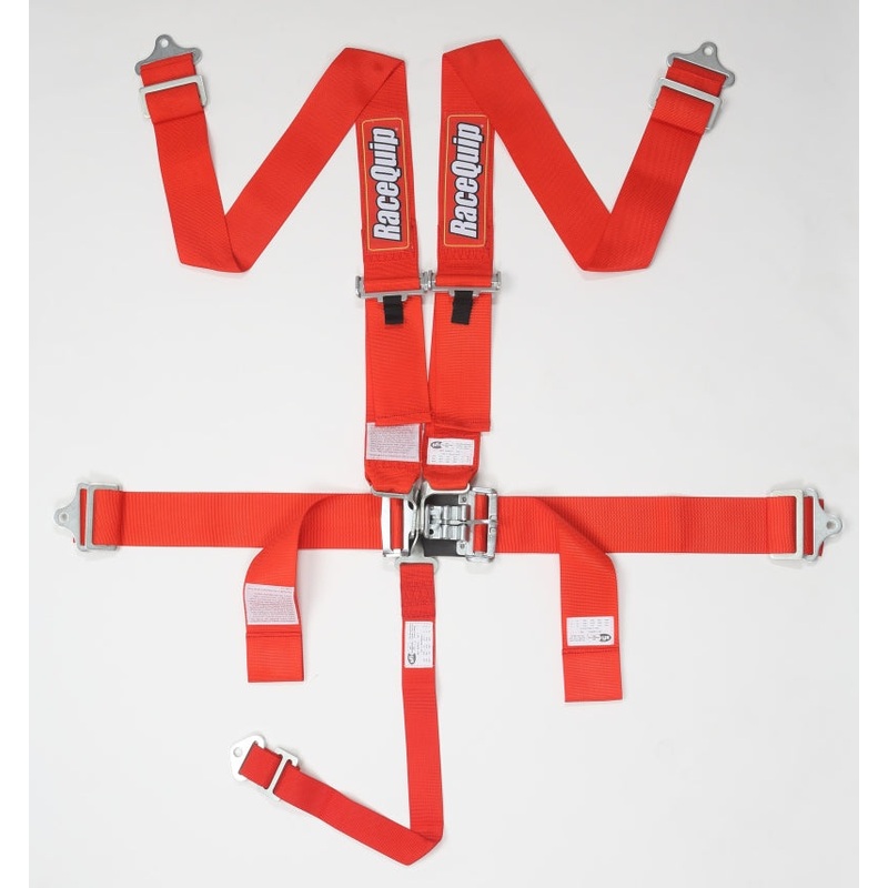RaceQuip Red L & L 5pt Seat Belt