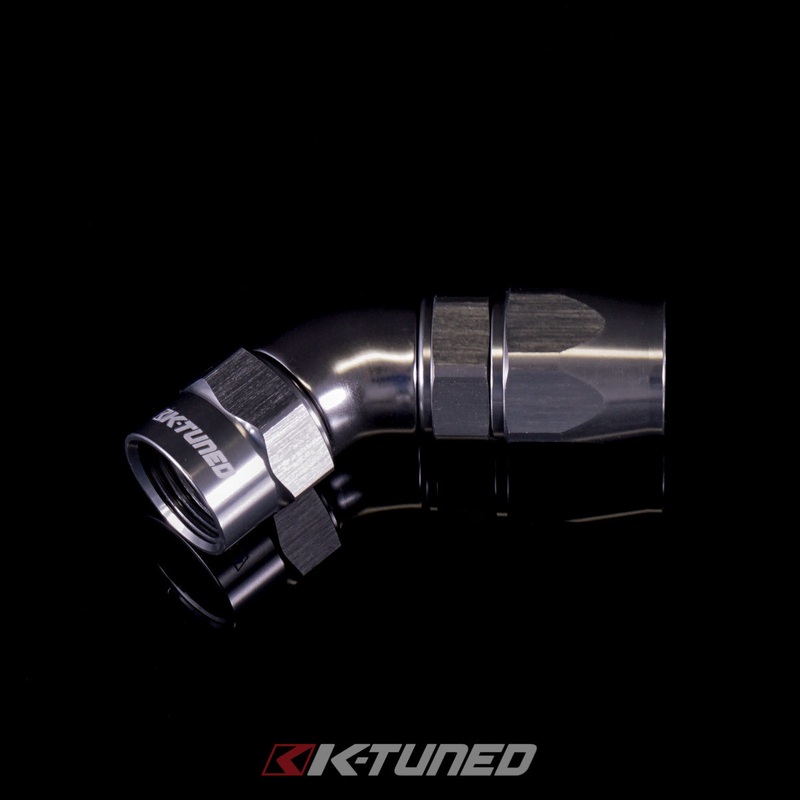 Aluminum Hose End 45 (Titanium)