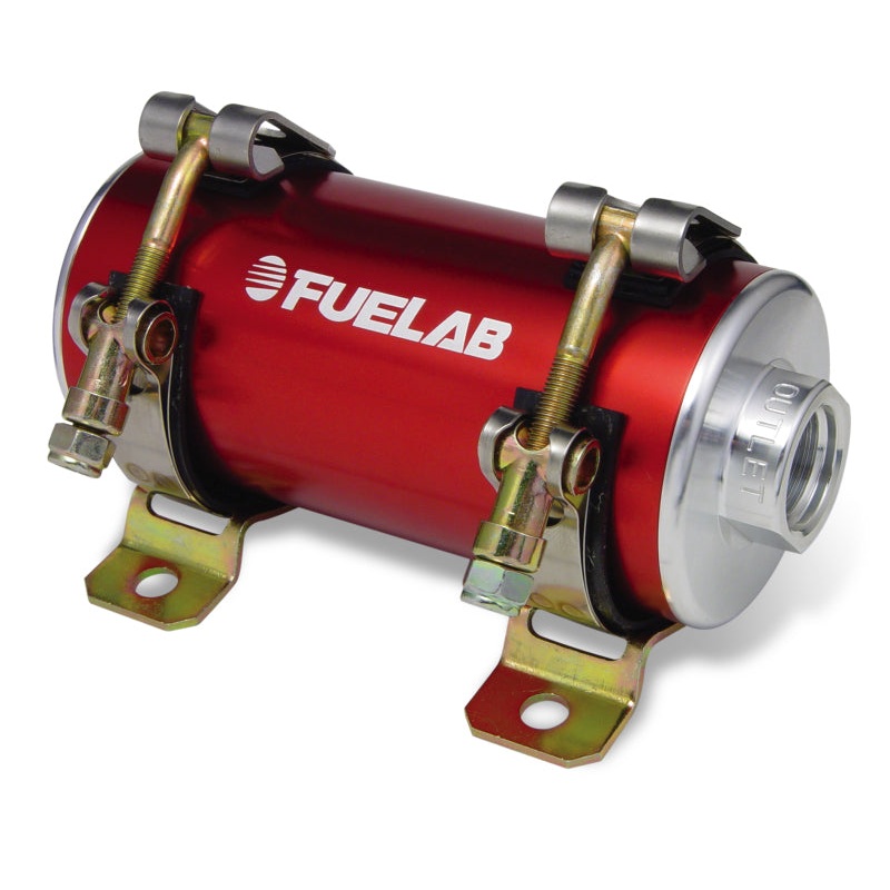 Fuelab Prodigy Reduced Size Carb In-Line Fuel Pump w/Internal Bypass – 800 HP – Red