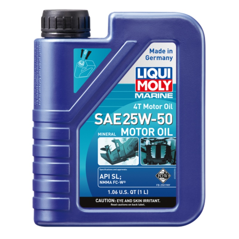 LIQUI MOLY 1L Marine 4T Motor Oil SAE 25W50