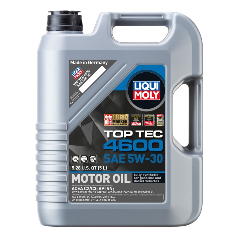 LIQUI MOLY 5L Top Tec 4600 Motor Oil SAE 5W30