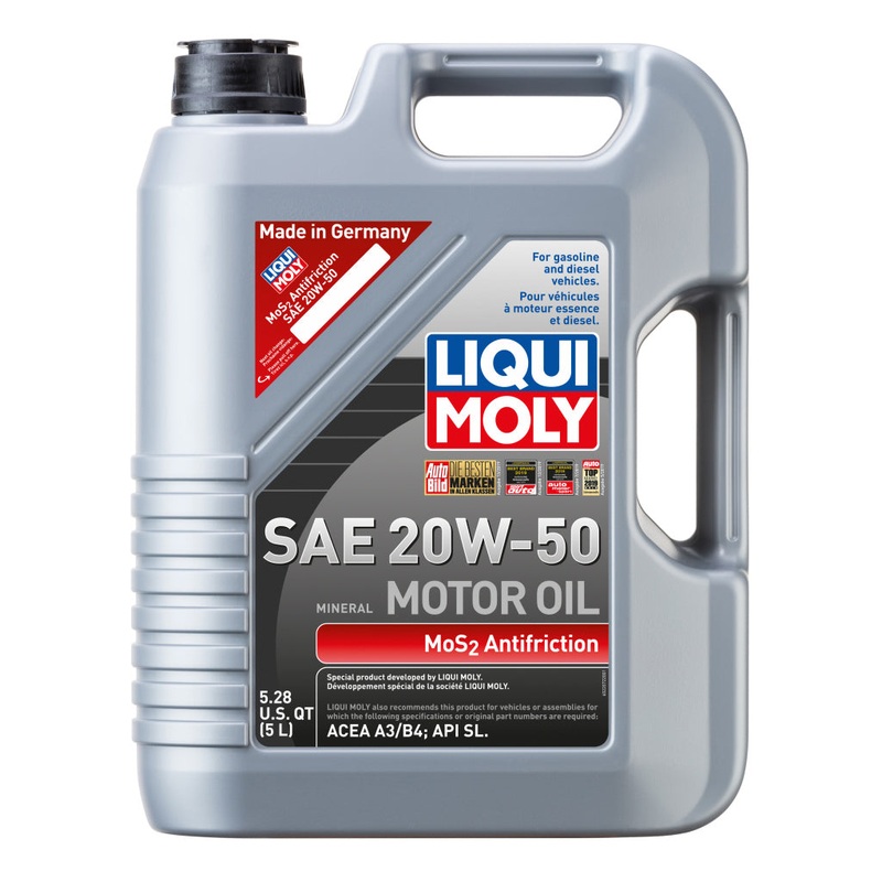 LIQUI MOLY 5L MoS2 Anti-Friction Motor Oil 20W-50