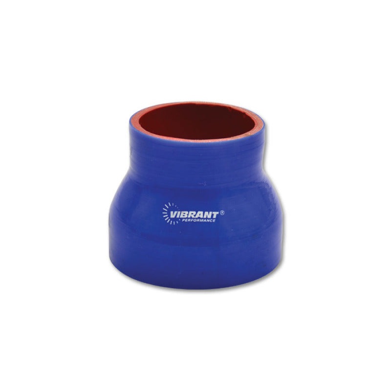 Vibrant Silicone Reducer Coupler 4.00in ID x 3.00in ID x 4.50in Long – Blue