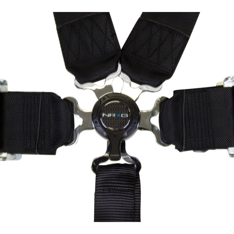 NRG 6PT 3in. Seat Belt Harness / Cam Lock – Black
