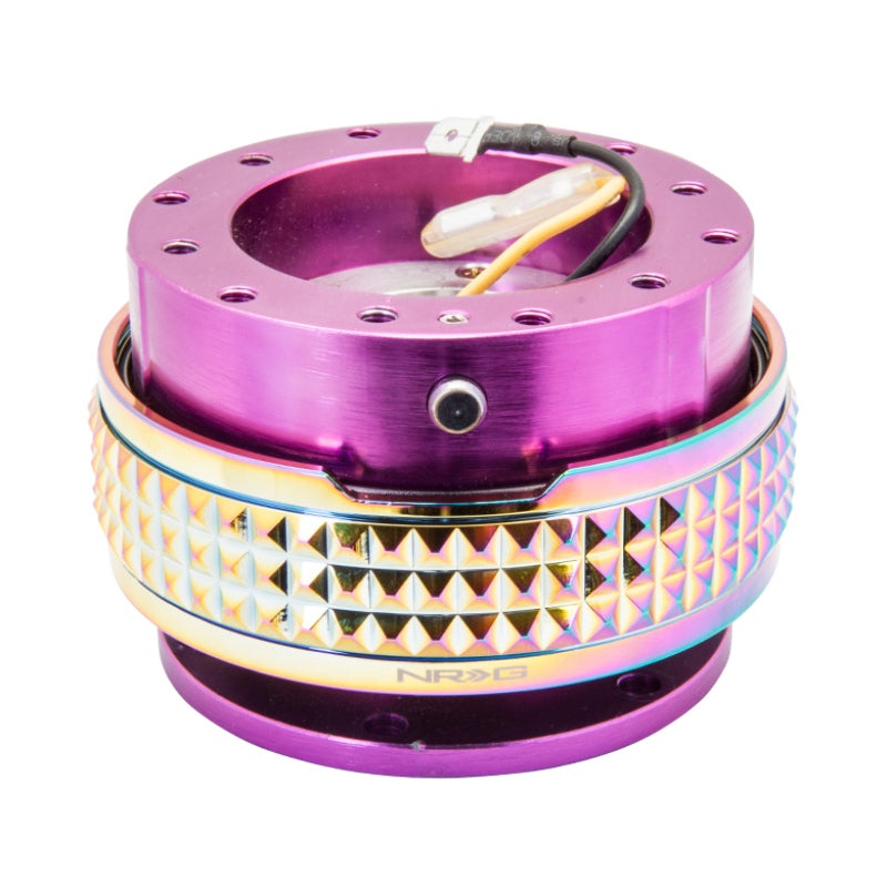 NRG Quick Release Kit – Pyramid Edition – Purple Body / Neochrome Pyramid Ring