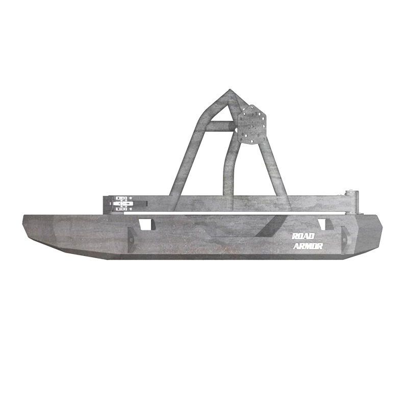 Road Armor 07-17 Jeep Wrangler JK Stealth Rear Non-Winch Bumper w/Tire Carrier – Raw