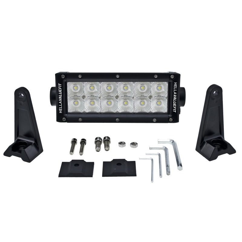 Hella Value Fit Sport 8in Light – 36W Dual Row Flood Beam – LED
