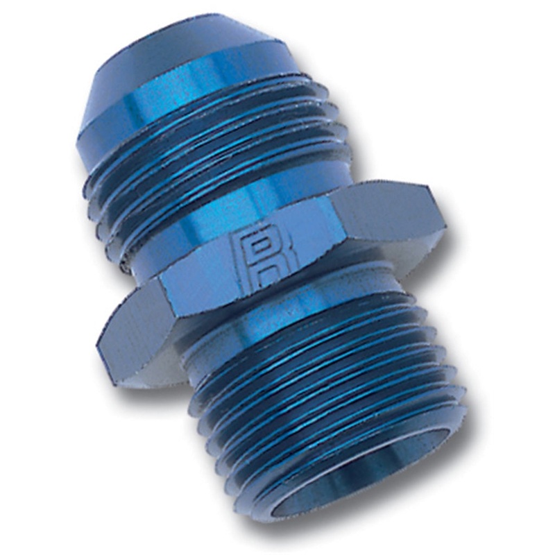 Russell Performance -12 AN Flare to 30mm x 1.5 Metric Thread Adapter (Blue)