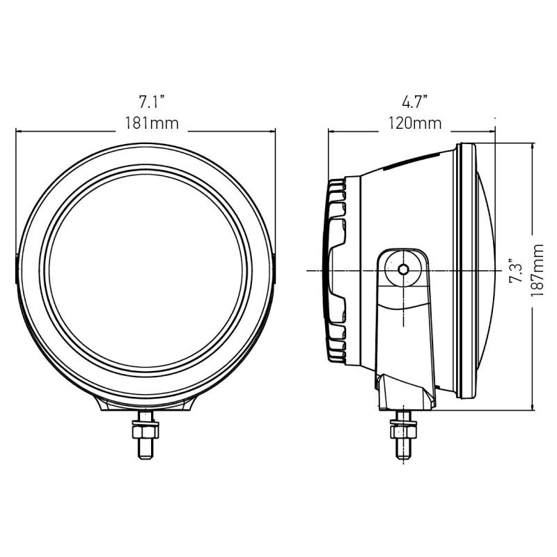 Hella Rallye 4000 Compact LED Driving Lamp 12/24V