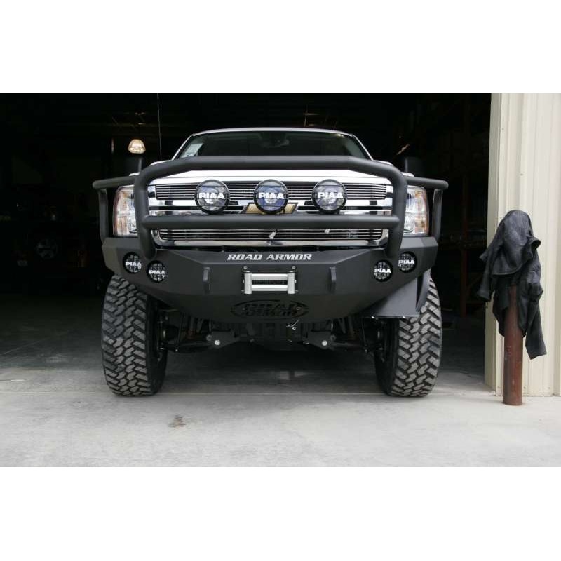 Road Armor 11-14 Chevy 2500 Stealth Front Winch Bumper w/Lonestar Guard – Tex Blk