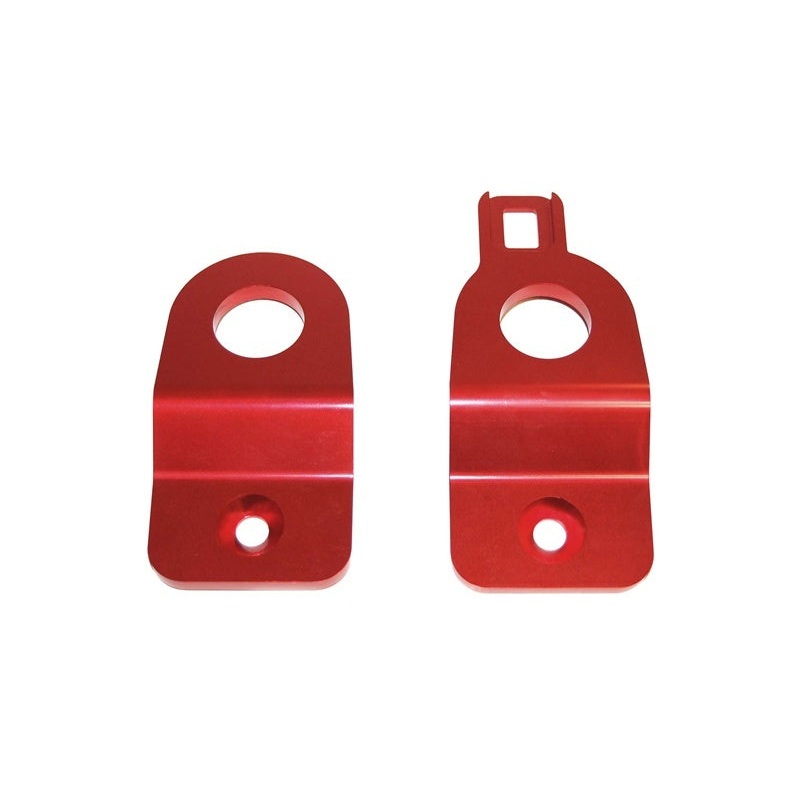 Torque Solution Red Radiator Stay Bracket: 02-07 Subaru Impreza (Inc WRX / STI)