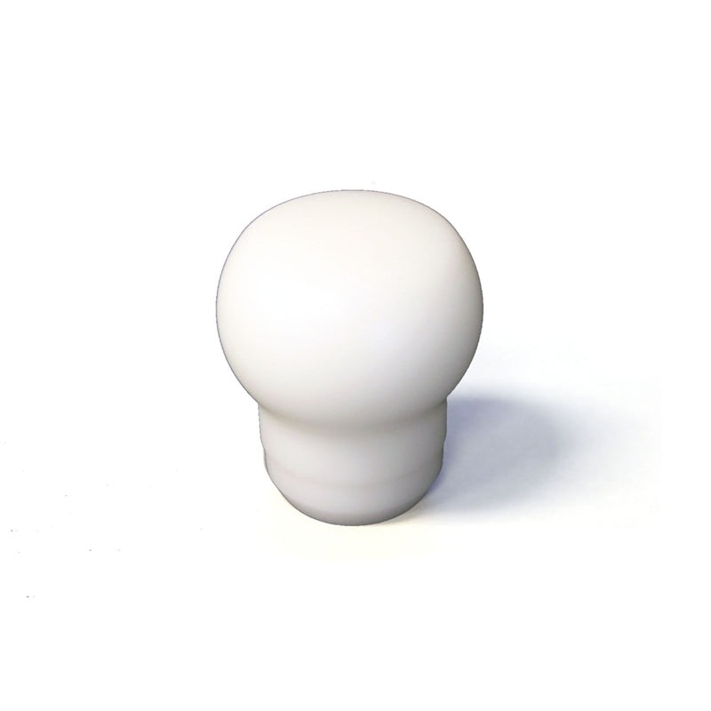 Fat Head Delrin Shift Knob (White): Universal 12×1.25