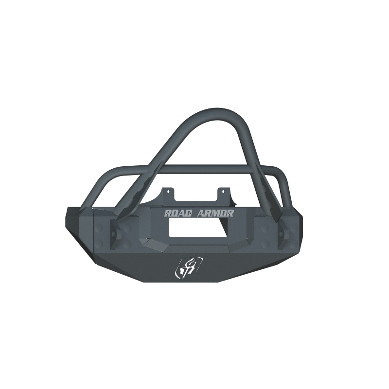 Road Armor 07-18 Jeep Wrangler JK Stealth Stubby Front Winch Bumper w/Stinger Guard – Tex Blk