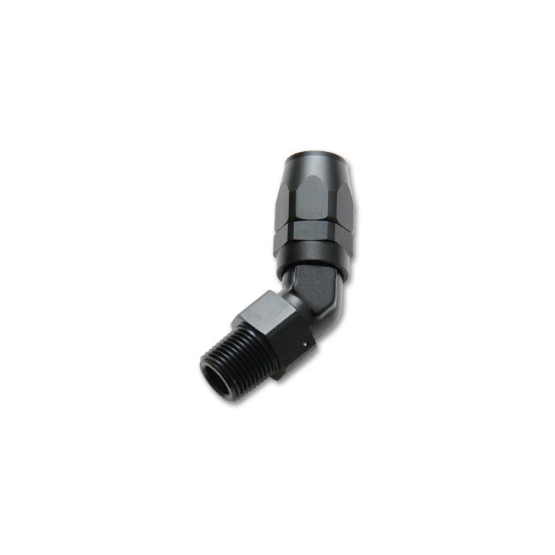Vibrant -16AN Male NPT 45 Deg Hose End Fitting – 3/4 NPT