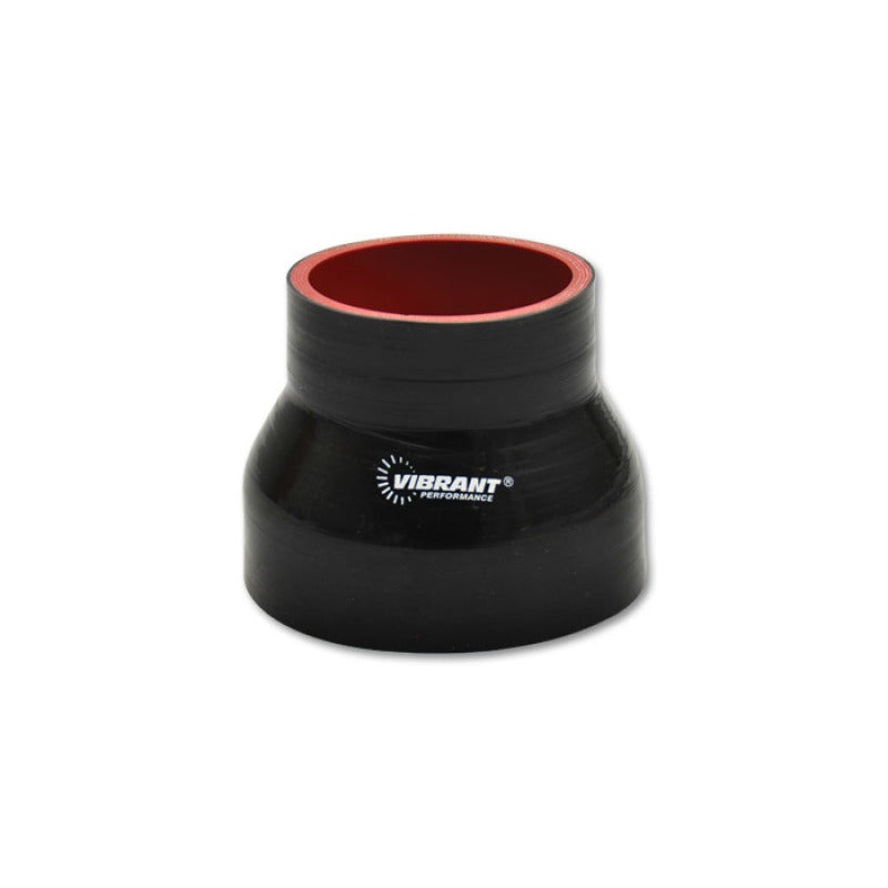 Vibrant Silicone Reducer Coupler 1.00in ID x 0.625in ID x 4.00in Long – Black