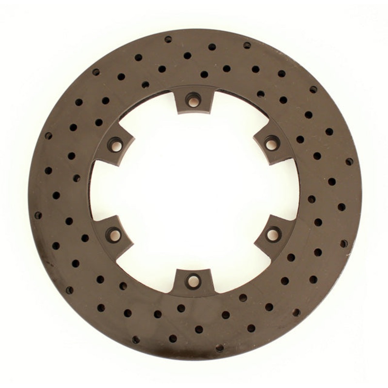 210mm (8 1/4″) Vented Brake Disc, Cross Drilled, Black Steel
