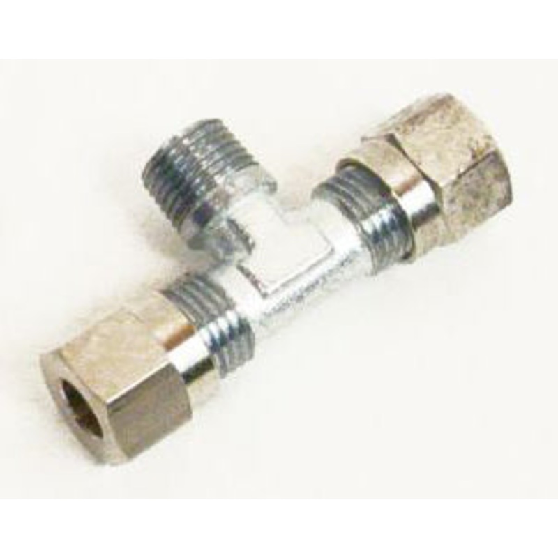 6mm Metric Three Way Brake Compression Fitting with 2 Caps