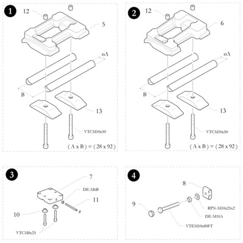 9. 20.3201.18 Birel Knob Lock Engine Mount